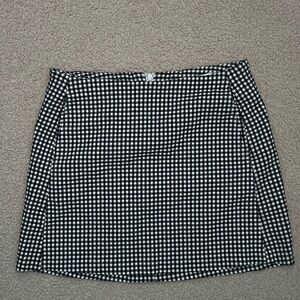 Urban Outfitters Monochrome Checkered Mini Skirt